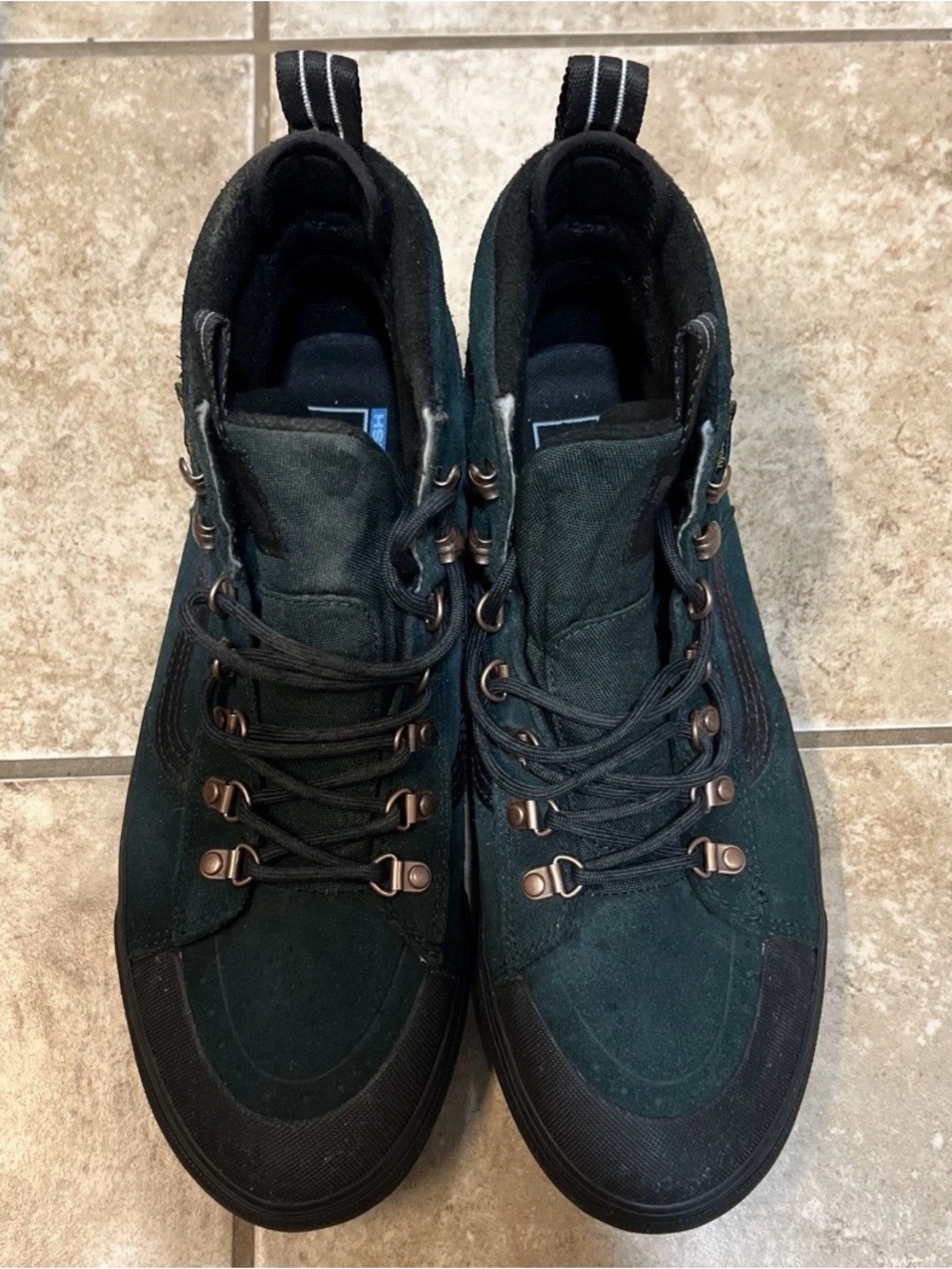 Vans MTE-2 Sk8-Hi Emerald Green Suede High-Top Sneakers Men’s Size 9.5 - Picture 7 of 8